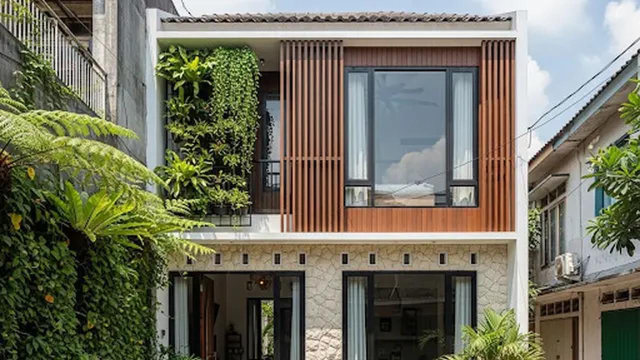 Rumah 5x10 Berkonsep Natural/Rumah Sederhana 5x10 Meter (Sumber: gemini.com)