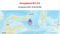 Gempa Magnitudo 6 Guncang Bolaang Mongondow
