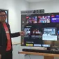 Samsung dan Vidio.com umumkan kemitraan untuk konten di dalam smart TV. (Liputan6.com/ Agustinus Mario Damar)