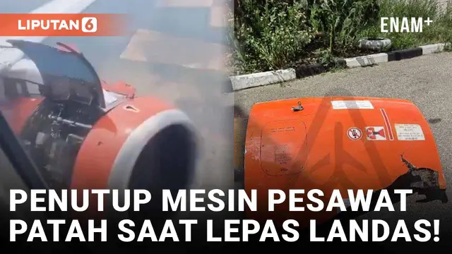 Penutup Mesin Pesawat Maskapai Azimuth Airlines Patah Saat Lepas Landas