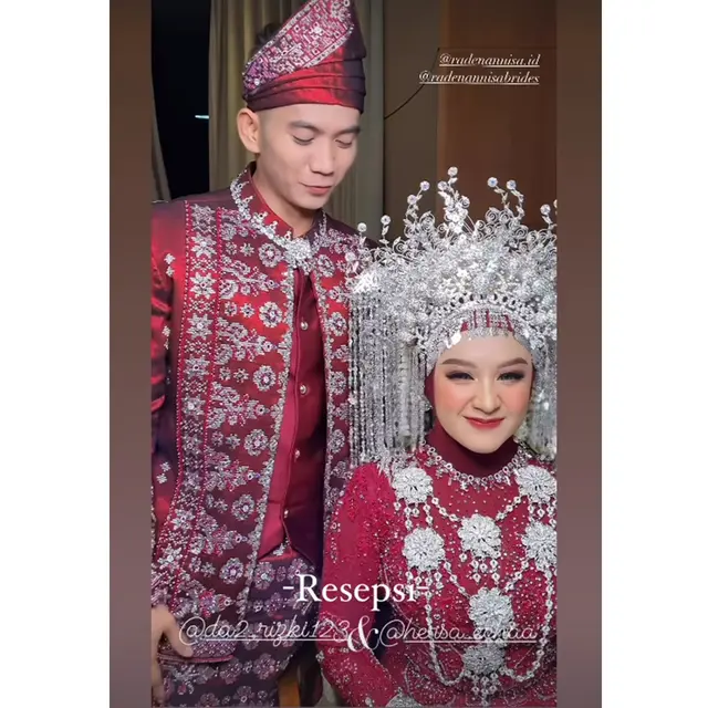 6 Potret Detail Penampilan Hersa Rahayu Istri Rizki DA, Usung Adat Sumatera dan Sunda