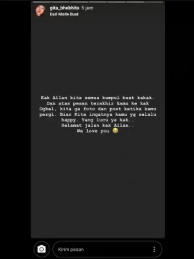 Instagram Stories Gita Bebhita
