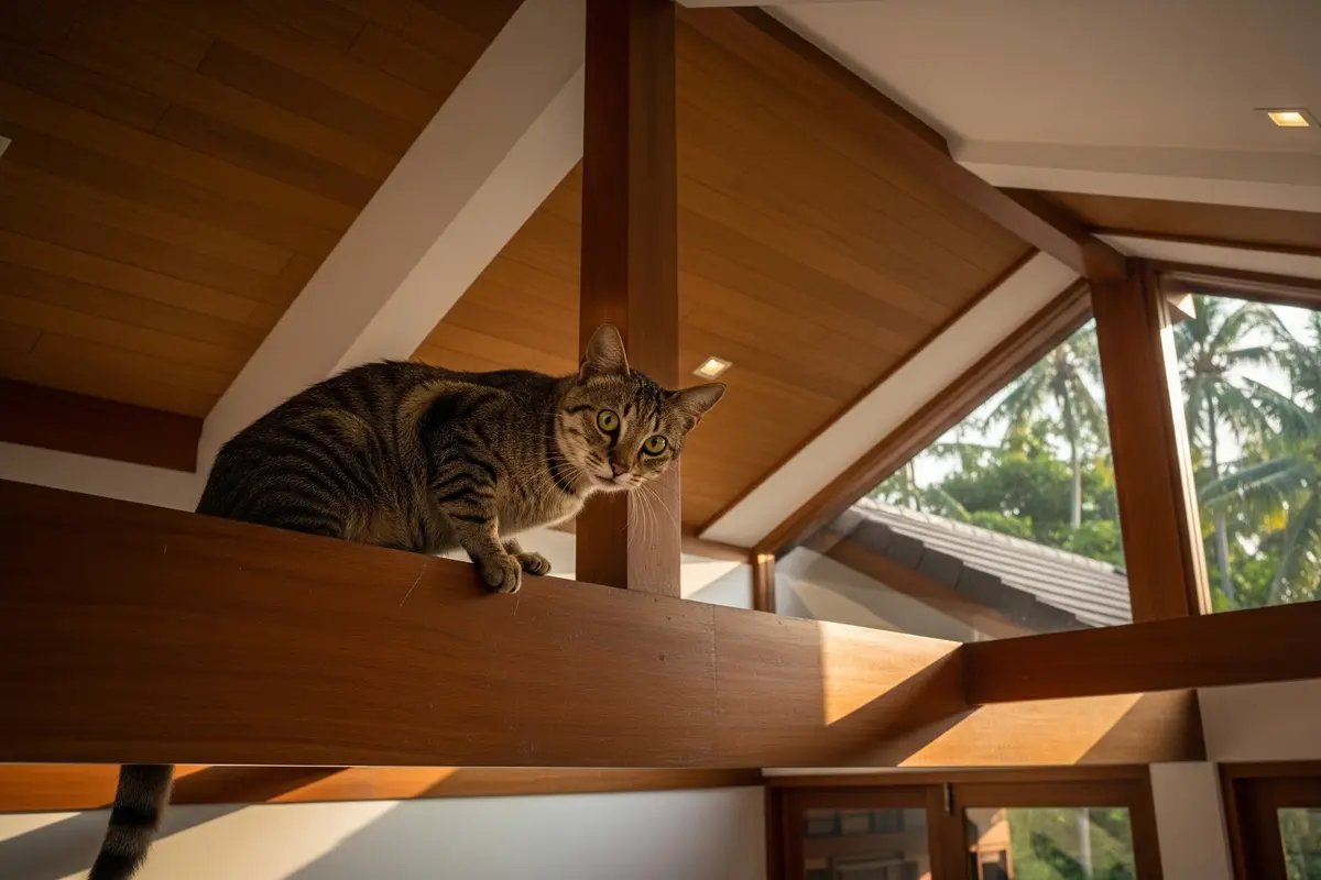 Cara Mencegah Kucing Liar Naik ke Plafon Rumah, Jaga Lingkungan Tetap Bersih