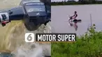 Biasanya motor jika terkena genangan air yang dalam pasti langsung mati mesin atau rusak. Tetapi motor jadul ini melawan itu semua.