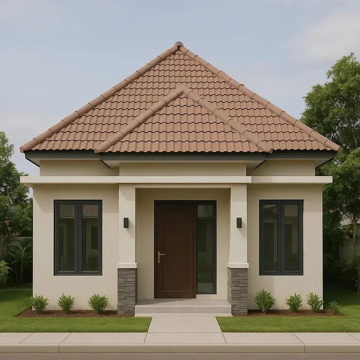 8 Model Rumah 6x9 Atap Kombinasi Pelana dan Limas, Desain Hunian Modern dan Elegan di 2025