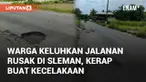 Jalan Ganjuran, Ngemplak ke Kalijeruk rusak dengan aspal mleyot dan berlubang. Kerusakan jalan ini sering menyebabkan kecelakaan, bahkan hingga 2-3 kejadian per hari