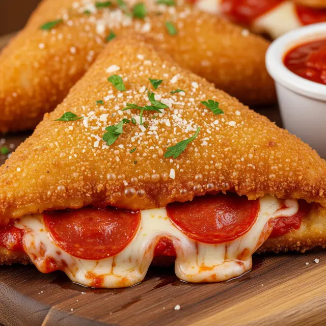 Resep Lengkap Pizza Goreng Tanpa Ulen Bisa Dibuat dengan Bahan Sederhana (Image by Gemini AI)
