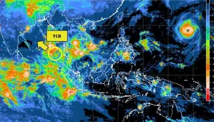 Bibit Siklon 91B Menjauh, Hujan Lebat Masih Mengintai Aceh