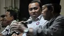 Dalam konferensi pers disebutkan, tahun 2015 akan menjadi aksi terbesar buruh Indonesia karena akan mengerahkan sebanyak 178 ribu buruh, Jakarta , Kamis (23/4/2015). (Liputan6.com/Johan Tallo) 