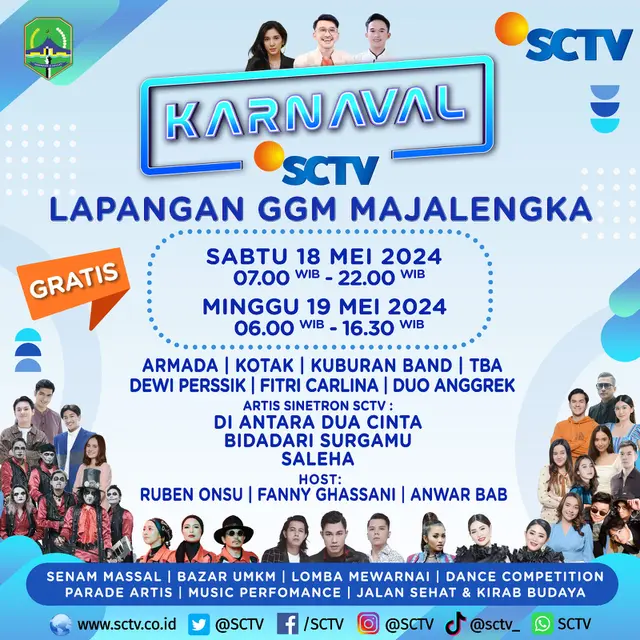 Karnaval SCTV di Majalengka.