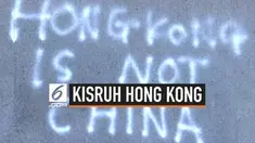 Gedung legislatif Hong Kong dijaga ketat polisi setelah tadi malam dirusak massa demonstran yang memaksa masuk ke dalam.