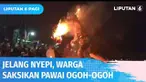 Ribuan warga dengan antusias memadati kawasan patung Catur Muka, Denpasar, Bali, untuk menyaksikan arak-arakan Ogoh-Ogoh. Sejumlah Ogoh-Ogoh diarak oleh para pemuda melintasi titik nol Kota Denpasar.