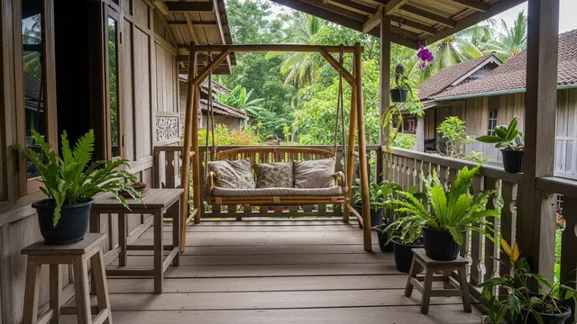 9 Model Teras Rumah Kayu Sederhana yang Cocok untuk Pedesaan, Hadirkan Nuansa Asri