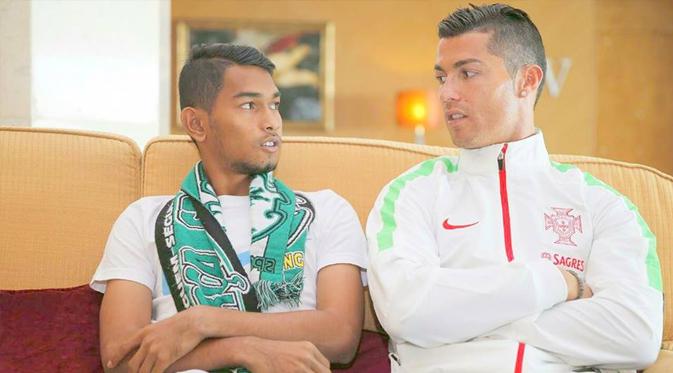 Martunis Bertemu Cristiano Ronaldo (facebook)