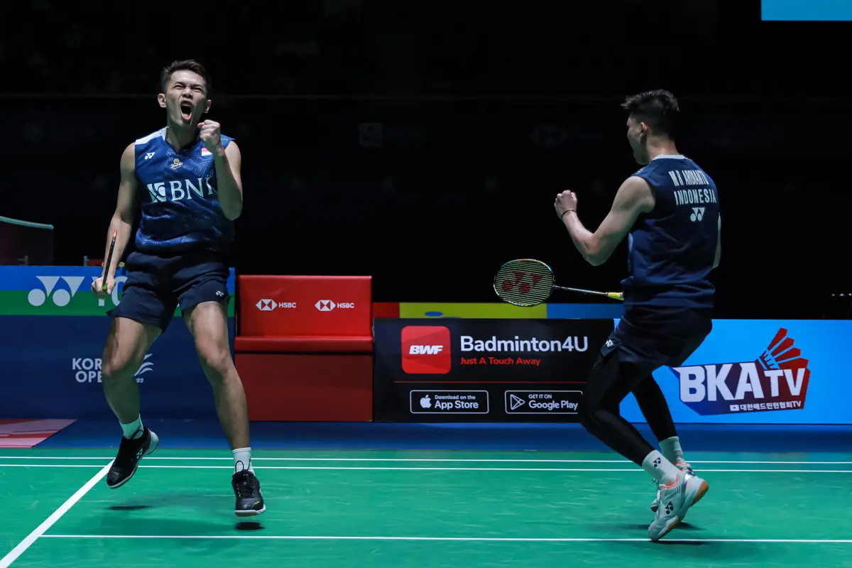 Fajar Alfian/Muhammad Rian Ardianto - Korea Open 2023 - Bulu Tangkis