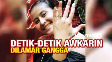 Kabar bahagia datang dari influencer, Karin Novilda alias Awkarin. Dilaporkan, Awkarin baru saja dilamar oleh kekasihnya, Gangga, Senin (29/11/21). Dalam video yang beredar di linimasa, tampak Gangga melamar Awkarin ketika sedang menyanyikan lagu Kis...