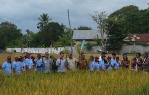 Wakil Presiden saat meninjau agroeduwisata GMIT di Kupang (Liputan6.com/Ola Keda)