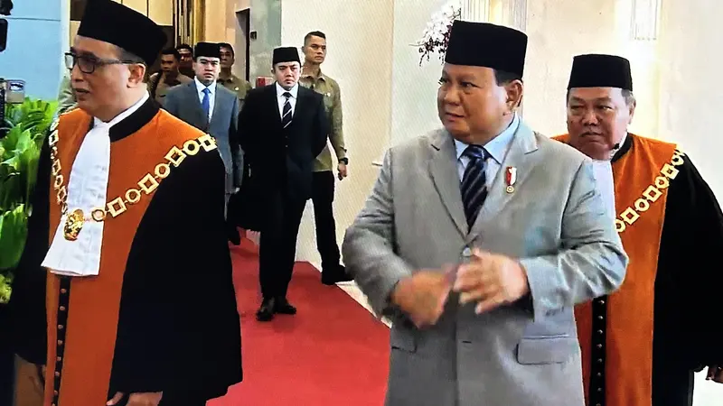 Momen Prabowo Beri Hormat ke Jajaran Hakim: Saya Baru Sadar Beratnya Beban Peradilan - News Liputan6.com