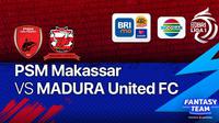 BRI Liga 1 2021 Sabtu, 8 Januari : PSM Makassar Vs Madura United