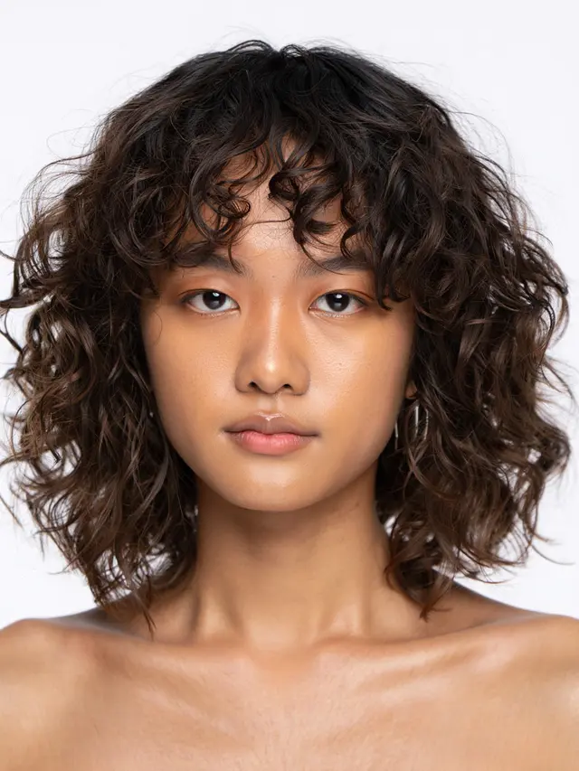 Rambut Pendek Ikal Wanita