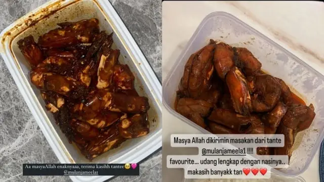 Syifa Hadju Antusias Dapat Makanan dari Mulan Jameela