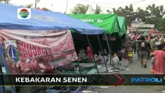 Kebakaran hebat menghanguskan permukiman padat penduduk di kawasan Senen.