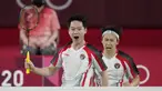 Pasangan ganda putra Indonesia, Marcus Gideon dan Kevin Sanjaya berhasil memenangkan pertandingan kedua mereka ketika menghadapi pasangan India, Rankireddy Satwiksairaj dan Shetty Chirag. The Minions mampu memenangkan dua gim langsung. (Foto: AP/Markus Schreiber)