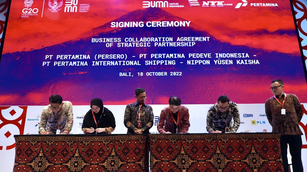 egiatan Road to G20: SOE International Conference: ”Driving Sustainable & Inclusive Growth”, yang di selenggarakan di Bali Nusa Dua Convention Center (BNDCC), Nusa Dua - Bali, Selasa (18/10/2022).