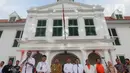 Janji tersebut diikuti oleh para paslon, perwakilan partai politik pengusul, tim kampanye, serta para pendukung. (Liputan6.com/Herman Zakharia)