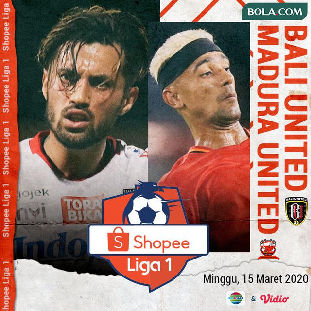 Shopee Liga 1 - Bali United Vs Madura United - Duel Pemain