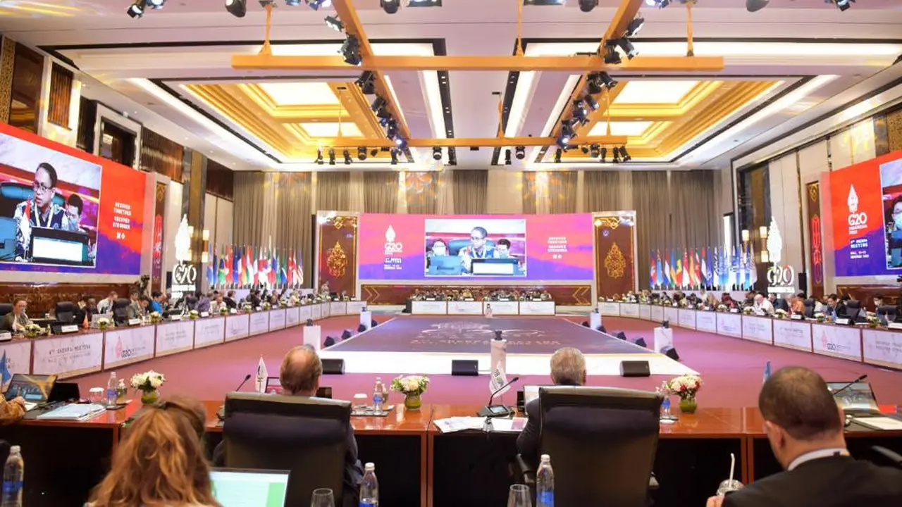 Pertemuan Sherpa G20 keempat yang sekaligus merupakan pertemuan terakhir menyongsong KTT G20 dalam Presidensi G20 Indonesia, saat ini juga telah dilangsungkan di Jimbaran, Bali, pada 11-14 November 2022. (Dok ekon.go.id)