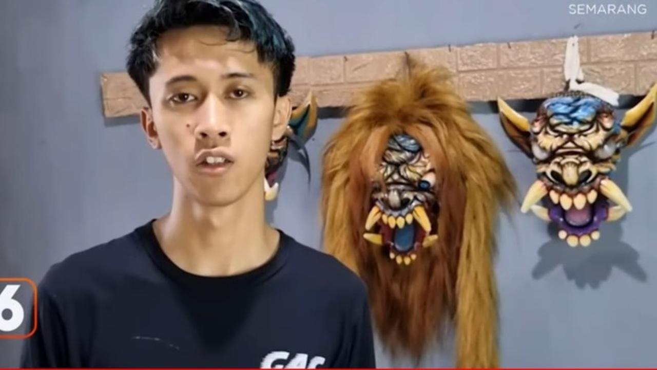 Mahasiswa Asal Boyolali Jalani Usaha Sampingan Buat Topeng Reog, Hasilkan Rp11 Juta per Bulan