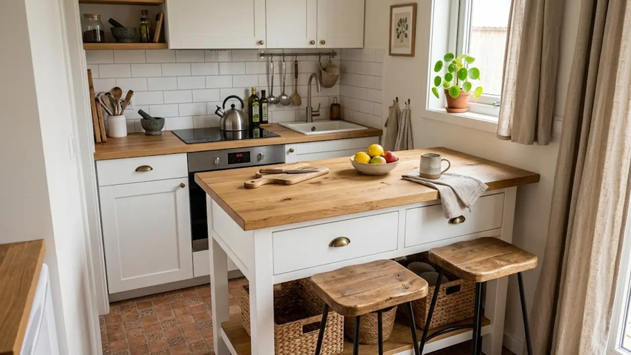 Model Kitchen Island Mini untuk Dapur Rumah Mungil