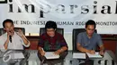 Imparsial menggelar konferensi pers terkait pencalonan Letjen (purn) Sutiyoso sebagai calon Kepala Badan Intelijen Negara (BIN), Jakarta, Kamis (11/6/2015). Imparsial menolak Sutiyoso karena memiliki catatan buruk terkait HAM. (Liputan6.com/Helmi Afandi)