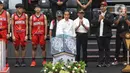 Presiden Joko Widodo (Jokowi) melaksanakan peresmian Indoor Multifunction Stadium (IMS) atau Indonesia Arena di Kompleks Gelora Bung Karno (GBK), Jakarta, Senin (7/8/2023). (Liputan6.com/Angga Yuniar)