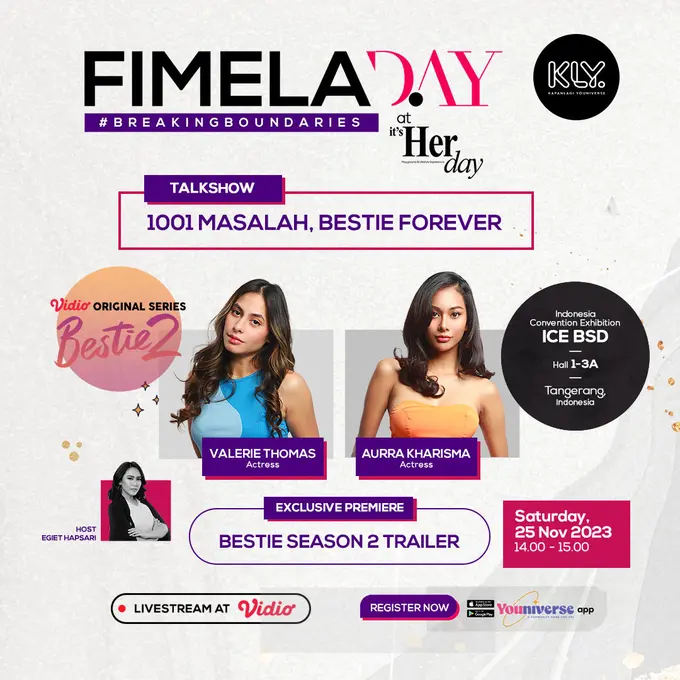 Fimela Day Hari Kedua Bareng Aurra Kharisma dan Valerie Thomas