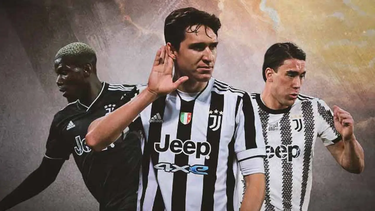 Ilustrasi - Paul Pogba, Federico Chiesa, Dusan Vlahovic