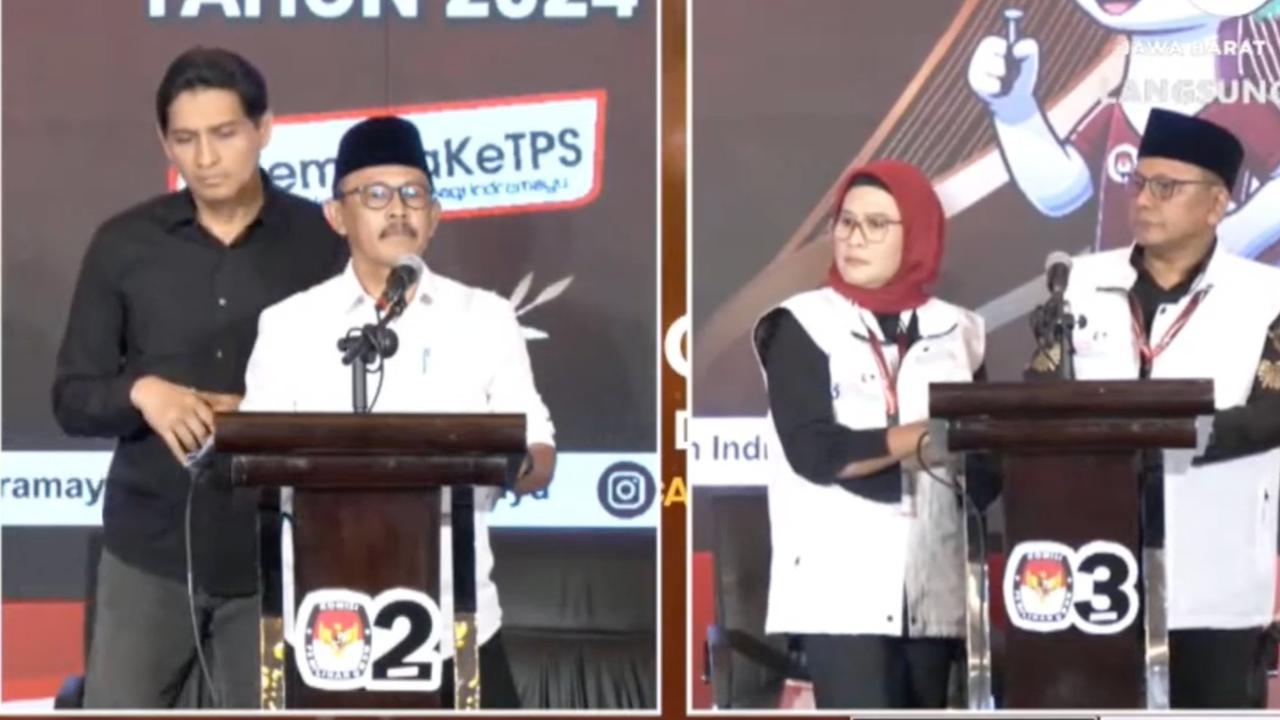 Panggung Debat Panas Nina Agustina vs Lucky Hakim, Saling Serang Sampai Sindir ‘Bupati Bukan Raja’