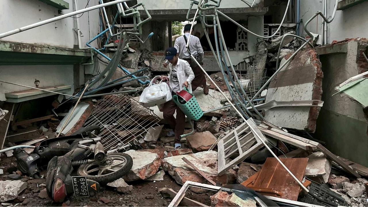 Kerusakan Parah Akibat Gempa Dahsyat Myanmar