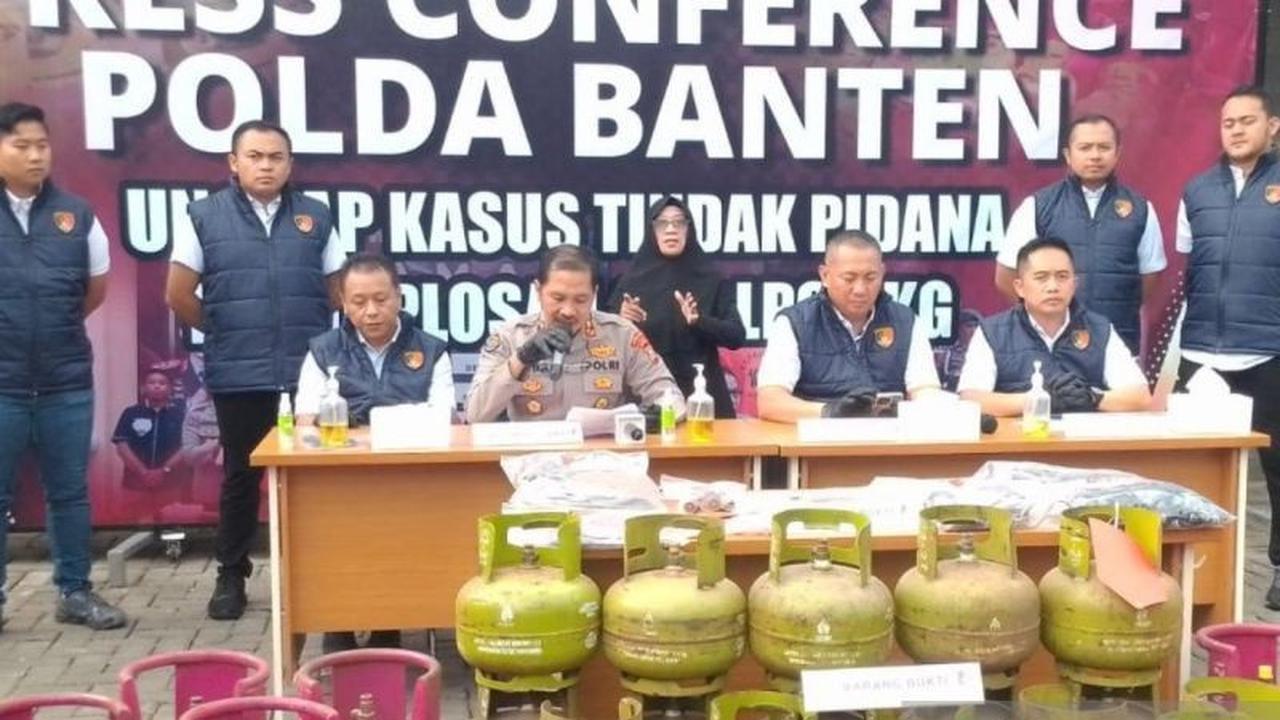 Polda Banten Ungkap Kasus Pengoplosan LPG Subsidi di Lebak, Tiga Tersangka Diamankan