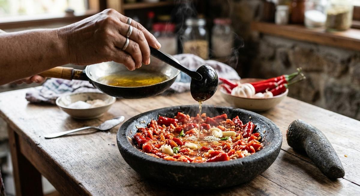 Cara Membuat Sambal Bawang Tidak Pedas (Foto: Gemini AI)