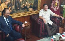 Pertemuan 4 Mata Menhan Sjafrie dan Ketum Surya Paloh Diawali Mars Bela Negara dan NasDem