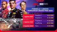 Saksikan Live Streaming Formula 1 Lenovo Hungarian Grand Prix 2025 di Vidio