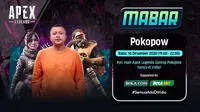 Jangan Lewatkan Live Streaming Mabar Apex Legend Bareng Pokopow di Vidio (sumber : Dok. vidio.com)