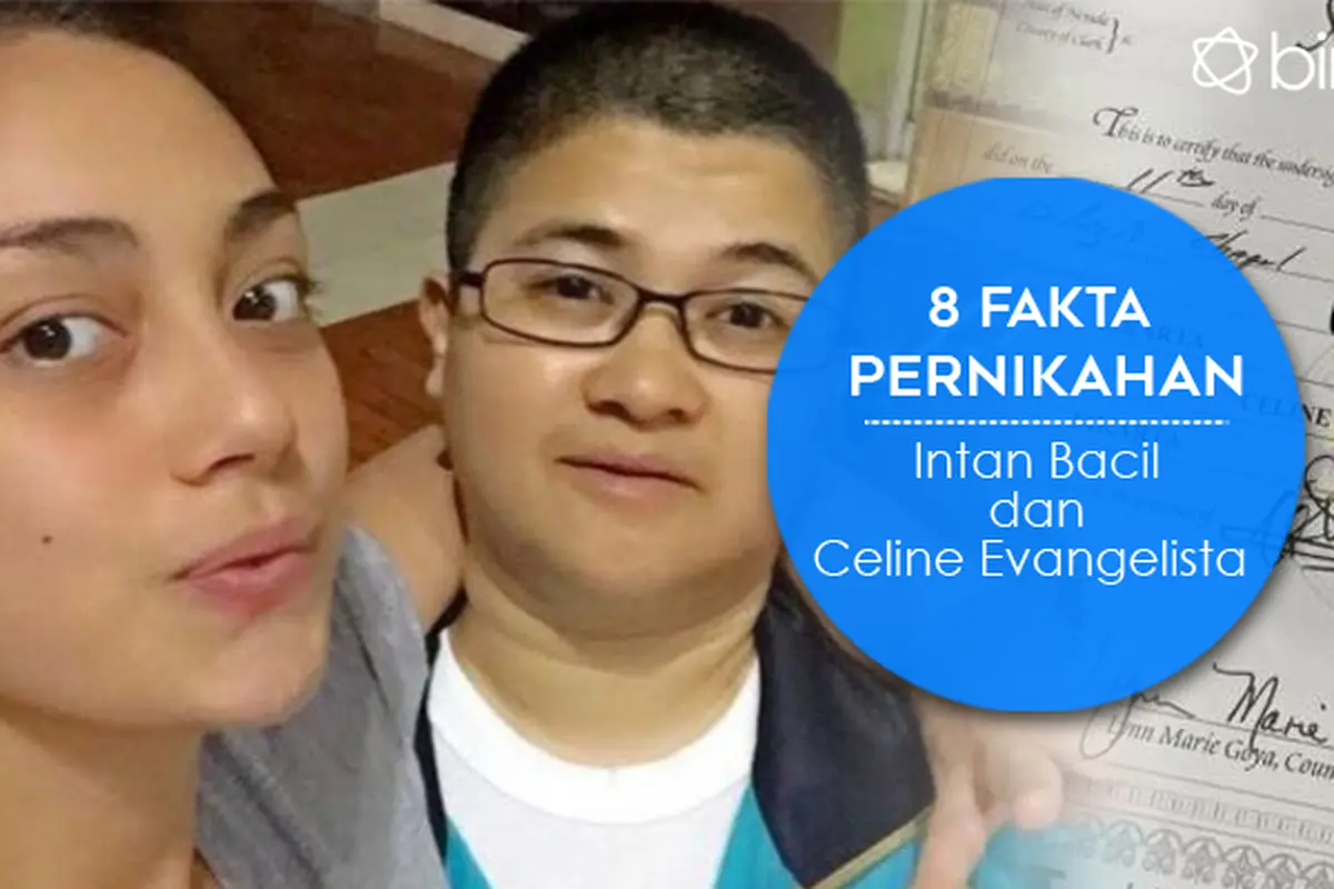 [Bintang] Infografis Pernikahan Intan Bacil dan Celine Evangelista