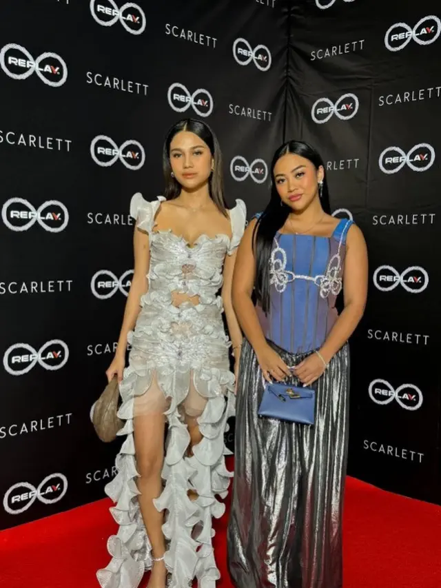 Potret Chelsea Veronnia dan Azizah Salsha di Met Gala Tiktok Replay 2023 (Sumber: Instagram/chelsea.veronnia)