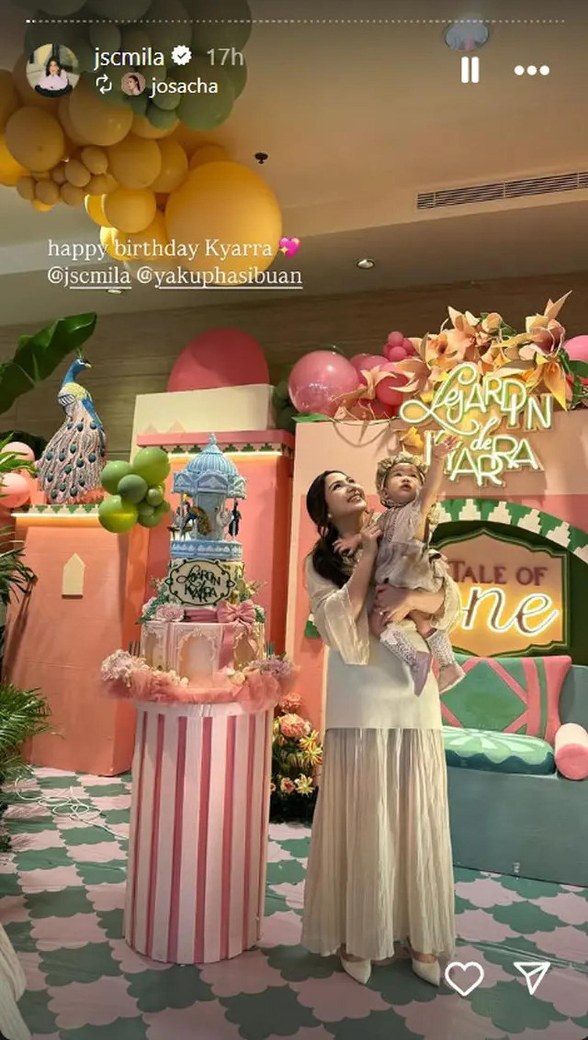 7 Potret Pesta Ultah Kyarra Anak Jessica Mila ke-1 Tahun, Penuh Bahagia Bareng Keluarga