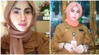 Ada lagi, PNS viral karena berdandan makeup tebal yang curi perhatian netizen. (Sumber: TikTok/@sumarniati_marni)