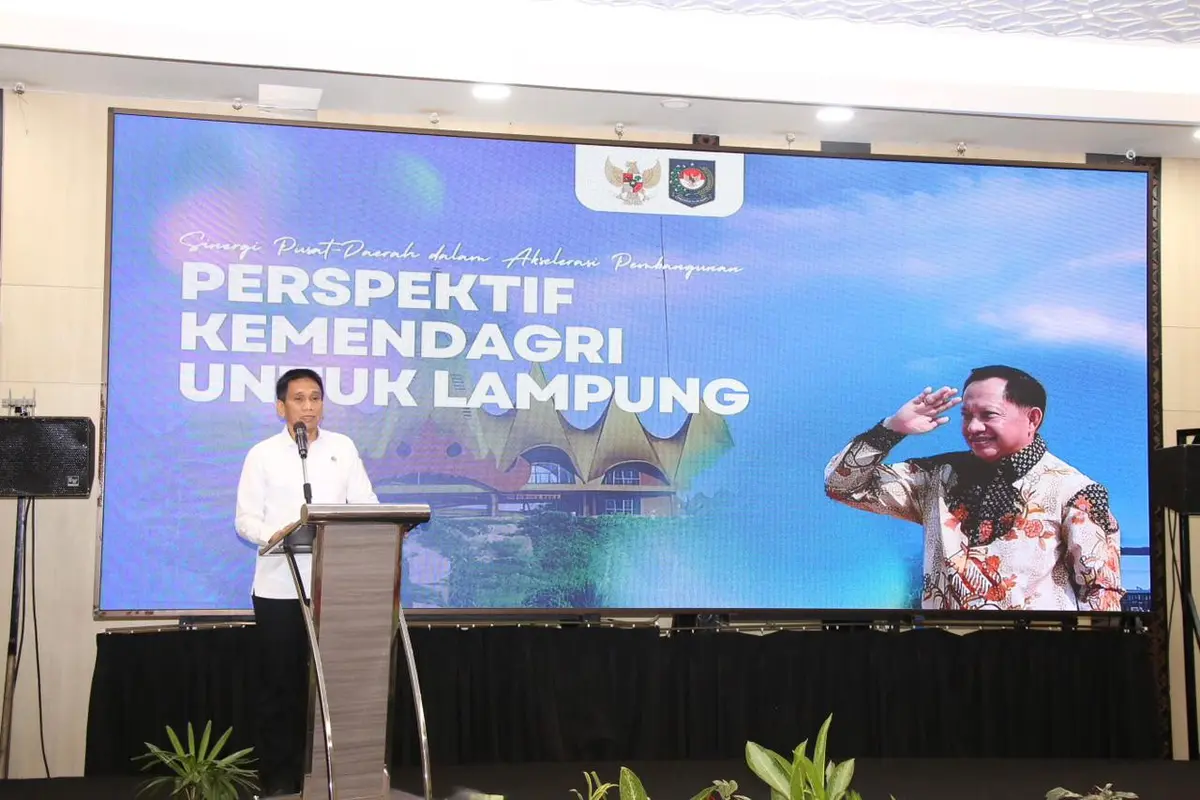 Dorong Lampung Jadi Penggerak Ekonomi, Wamendagri Wiyagus Tekankan Sinergi Pusat-Daerah