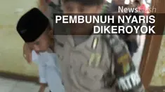 RAL (16), terdakwa kasus pembunuhan sadis terhadap Enno Parihah (18), menjadi sasaran amuk keluarga korban